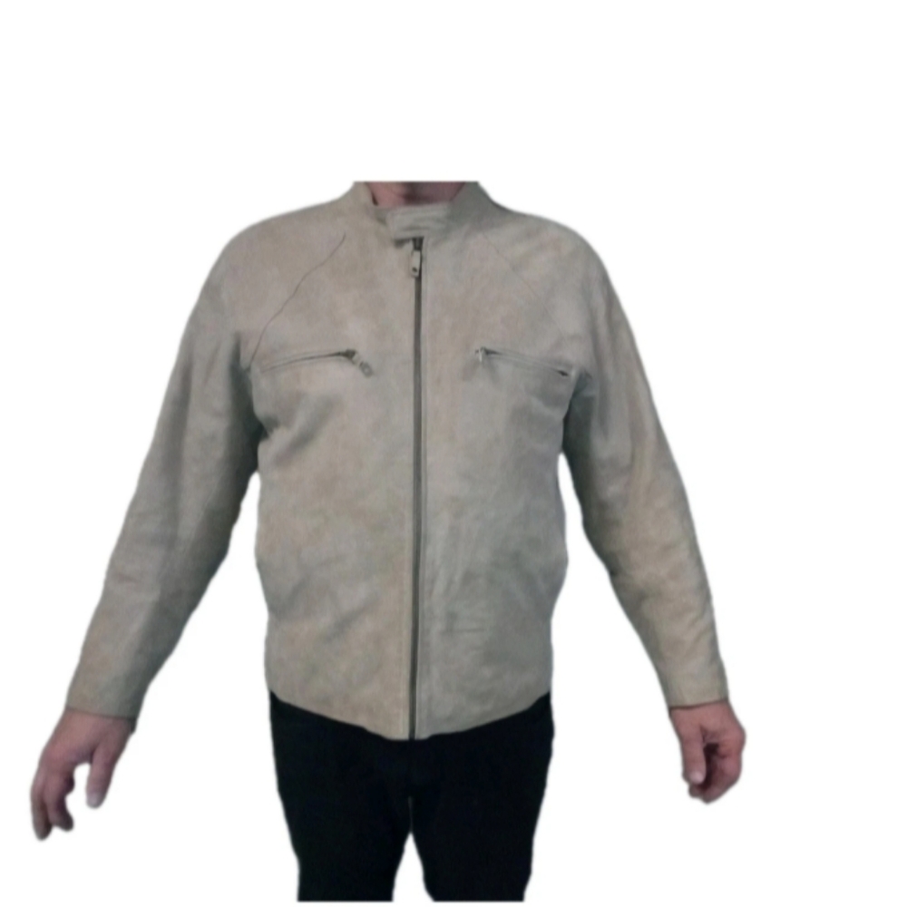 Wilson's Leather Jacket Vintage Tan Motorcycle Jacket Mens Size XL